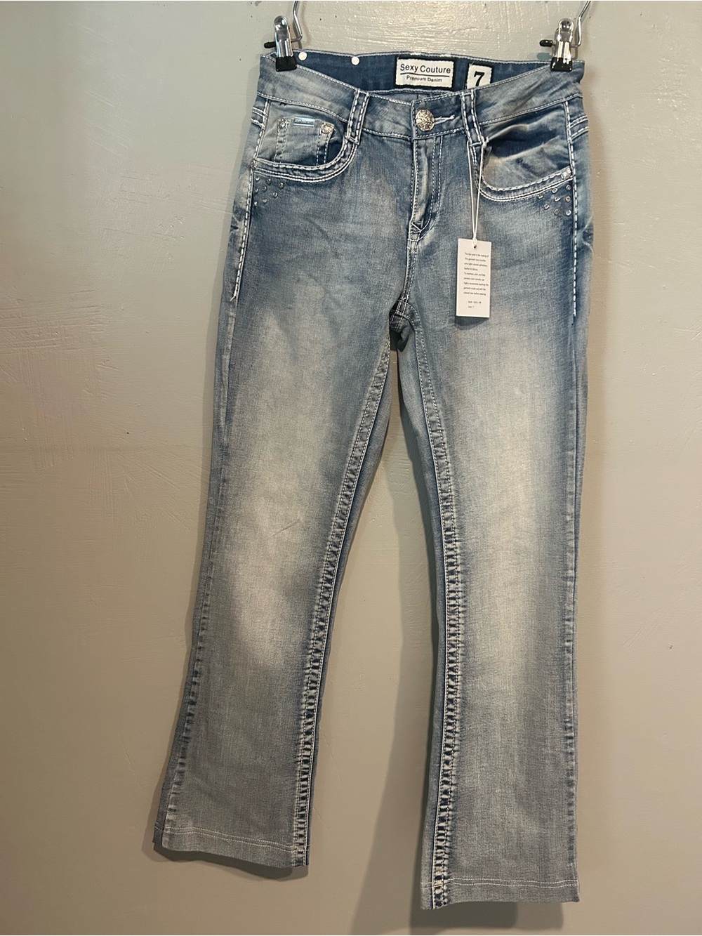 Sexy Couture Light Wash Bootcut Jeans - Mid Rise